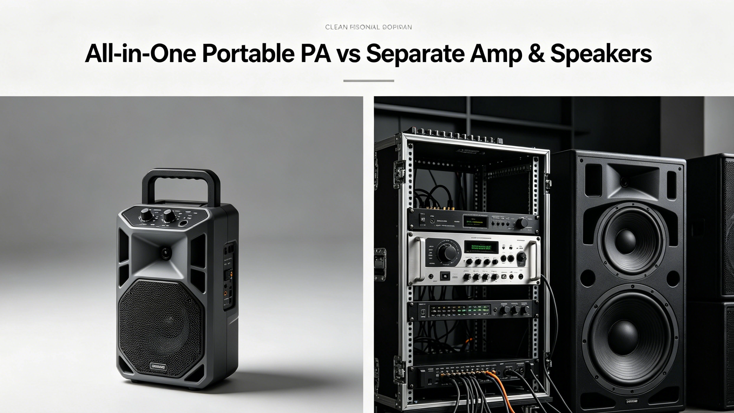 PA Portabel All-in-One vs. Amp & Speaker Terpisah